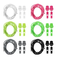 Shoe Strings No Tie Lazy Laces Elastic Round Buckle Sport Shoes Sneaker Shoelaces Reflective Without Lacing Running  Lock Lace