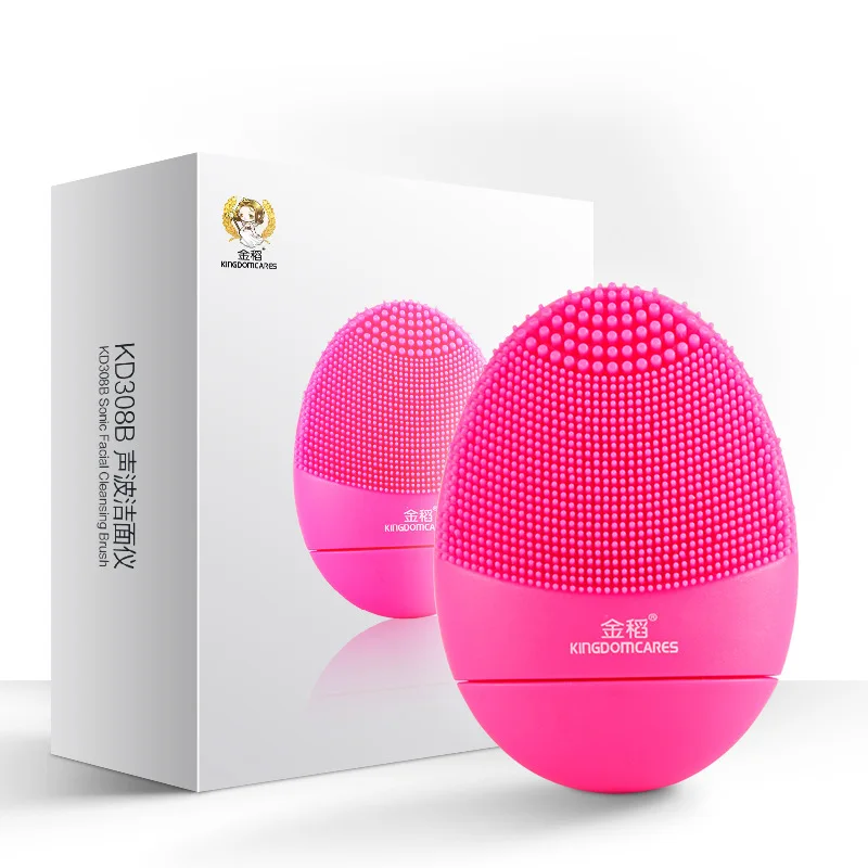 Rechargeble Sonic Electric Face Cleanser Pore Clean Waterproof Silicone Cleansing Facial Brush Massager Skin Vibration Massage