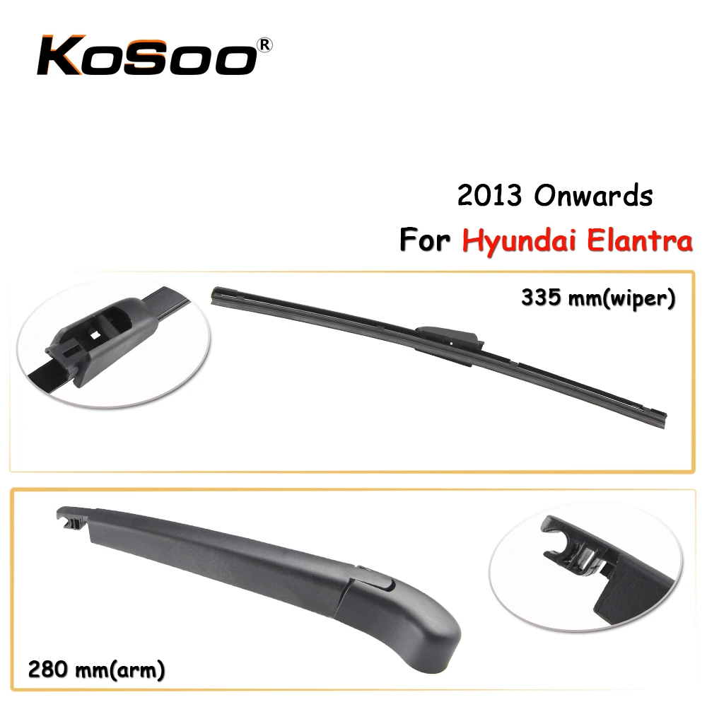 Kosoo Auto Rear Car Wiper Blade For Hyundai Elantra,335mm 2013 Onwards