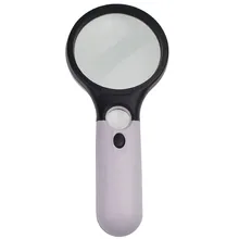Ручной 3X 45X Лупа с подсветкой микроскоп увеличительное стекло помощь для чтения для пожилых людей лупа инструмент для ремонта ювелирных изделий