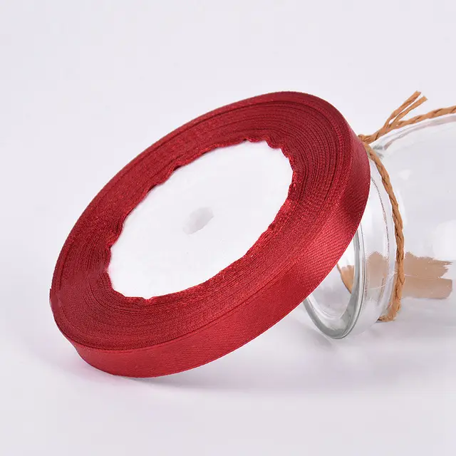 25Yards/Roll Grosgrain Satin Ribbons for Wedding Christmas Party Decorations DIY Bow Craft Ribbons Card Gifts Wrapping Supplies 33