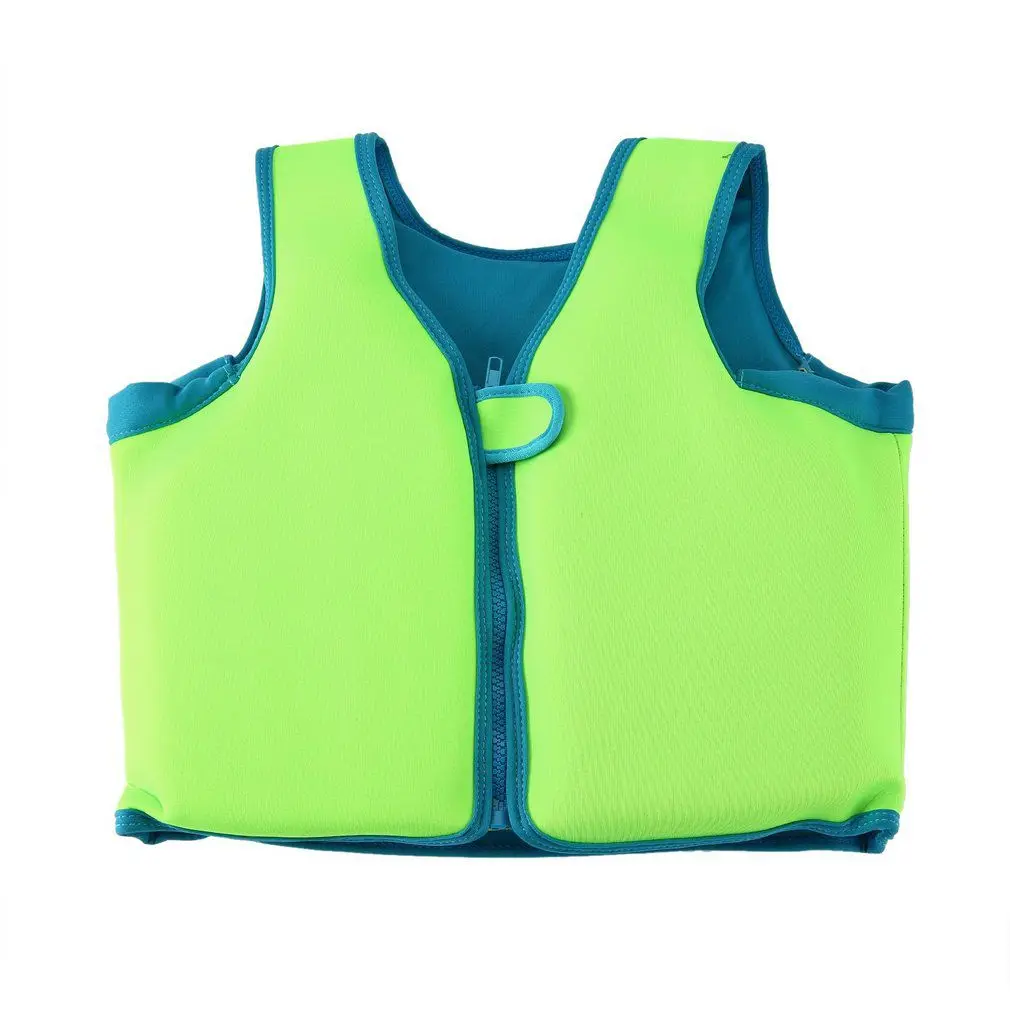 Детский жилет для плавания Детская куртка для плавания тренировочный купальный костюм спасательный жилет для мальчиков и девочек рафтинг Спасательная куртка плавательный бассейн - Цвет: fluorescent green M