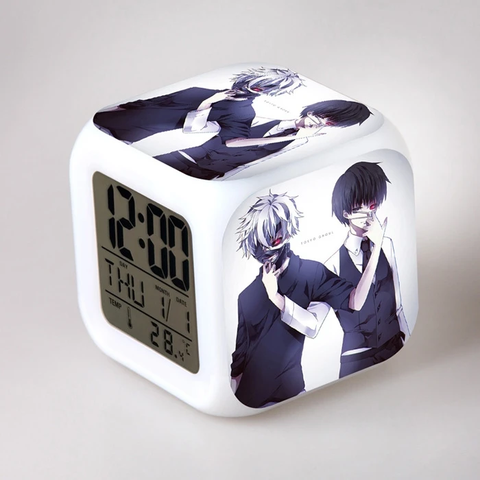 Tokyo Ghoul Kaneki Ken 7 Color Change Glowing Digital Alarm Clock