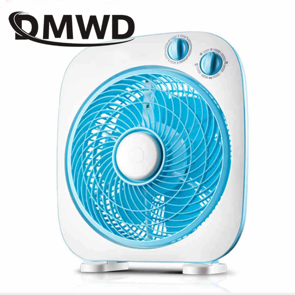 DMWD Mini Desktop Electric Cooling Fan Ultra quiet Samll Summer Air Conditioner Fans Table Home
