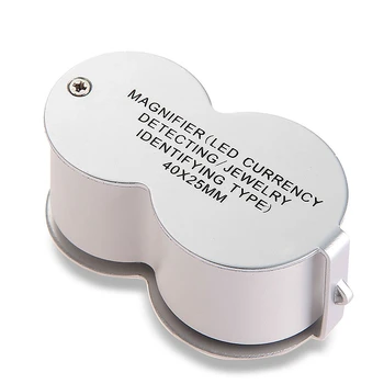 

GTBL 40 trade Jeweler Loupe with 2 lamp LED 1 Counterfeit Prueff folding magnifier lamp
