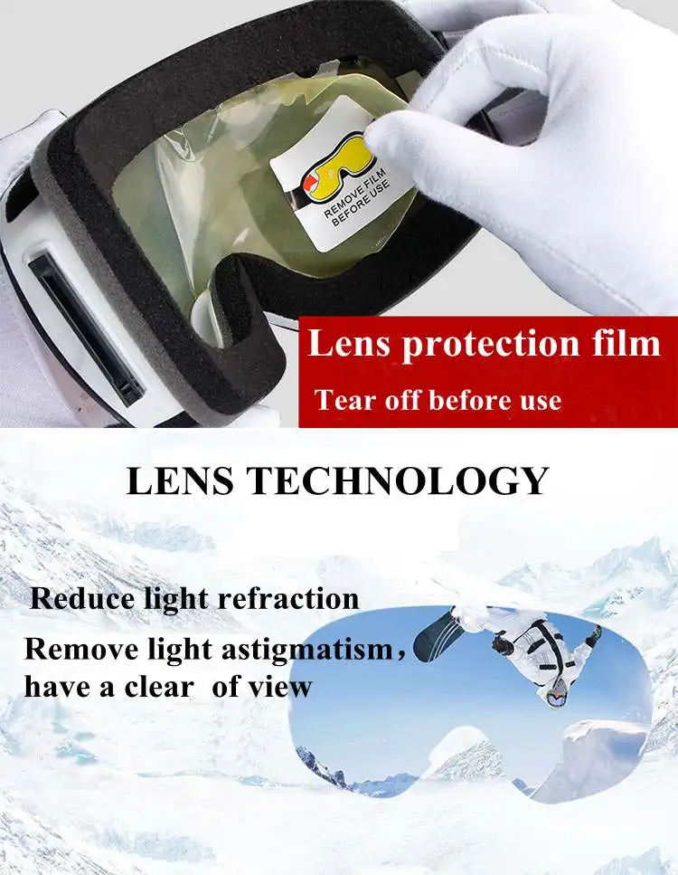 Ветрозащитные детские лыжные очки Анти-туман катание сноуборд очки анти-УФ защитные детские очки для скейтборда снегохода Googles