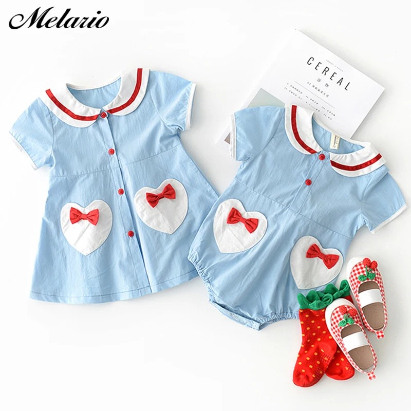 

Melario Baby Dress 2019 Summer New Girls Children's Cotton Bow Striped Cartoon Kids Princess Dresses 0-2Years Baby Girl Dresses