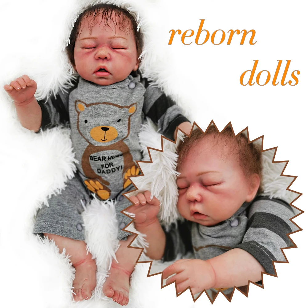 OtardDolls Bebe Детские Reborn Baby Doll 20 дюймов 50 см Силиконовые Винил Bebe Кукла Новорожденный очаровательны реалистичные для детей ясельного возраста для подарка Быстрая