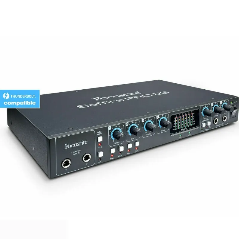 Focusrite Saffire Pro 26 18-input 8-output звуковая карта FireWire аудио интерфейс запись студийная группа Запись Звуковая карта