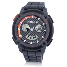 XONIX Brand Watch Luxury Men Relogio Masculino LED Digital Diving Swimming Reloj Hombre Sports Stainless Steel Watches 100M