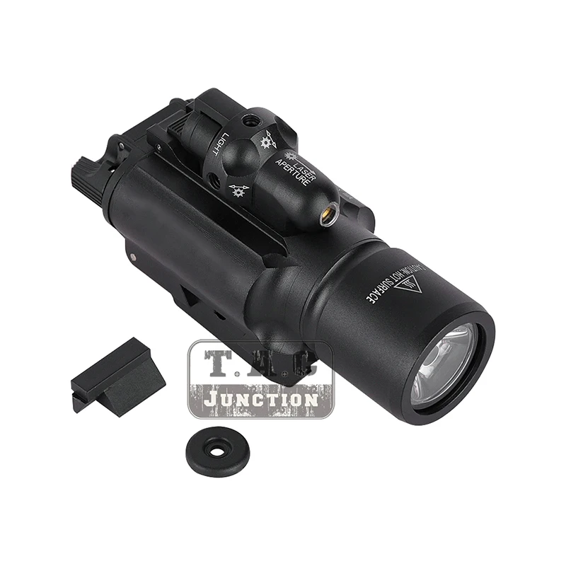 

Tactical Ultra White LED WeaponLight w/ Red Laser Sight WML Gun Light Fits Handguns