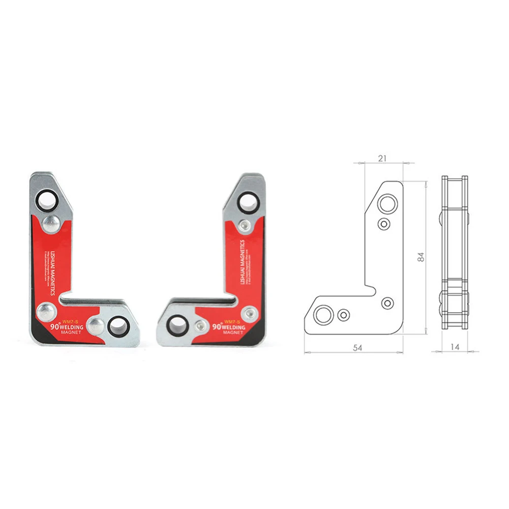 BMBY-2Pcs/комплект Wm7-S магнитный держатель/Угловые сварочные магниты/внутренний и внешний правый угол фиксатор 30 60 90 углы Magneti