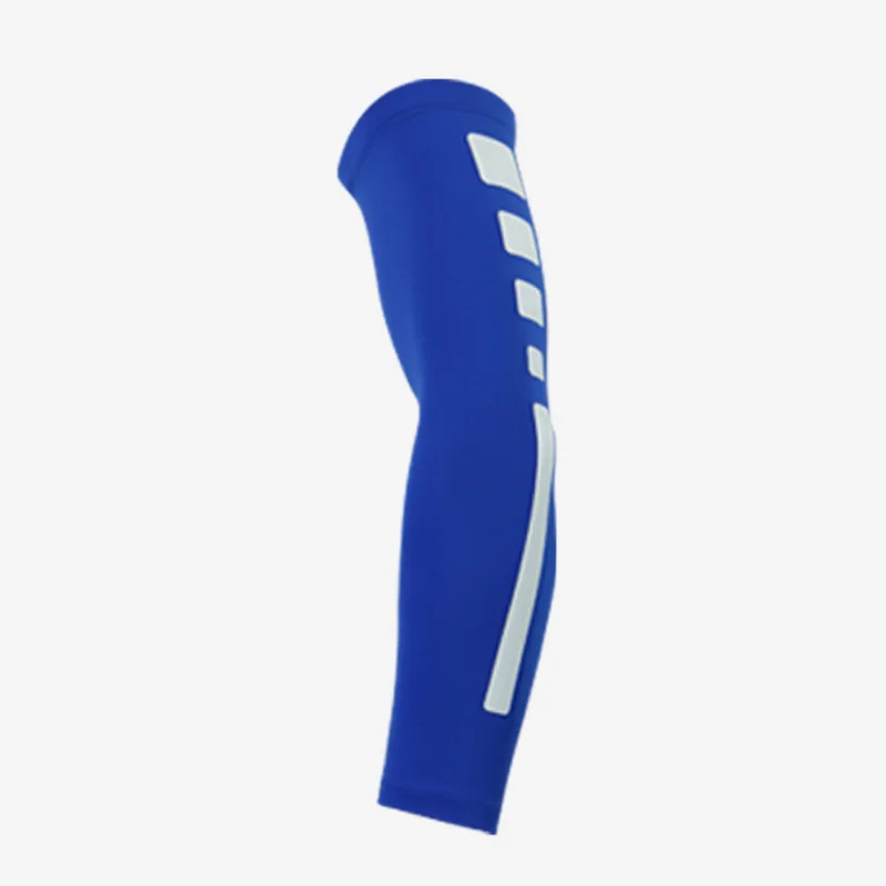Усиленные термозащитные нарукавники по локоть для езды рукав для велоспорта Баскетбол Спорт локоть силикон для мужчин и женщин анти УФ бег сжатие - Цвет: blue