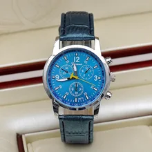 New Best Quality Geneva Platinum Watch Men PU Leather Wristwatch Fashion Casual Dress Quartz Ladies Watch reloj Colck saat
