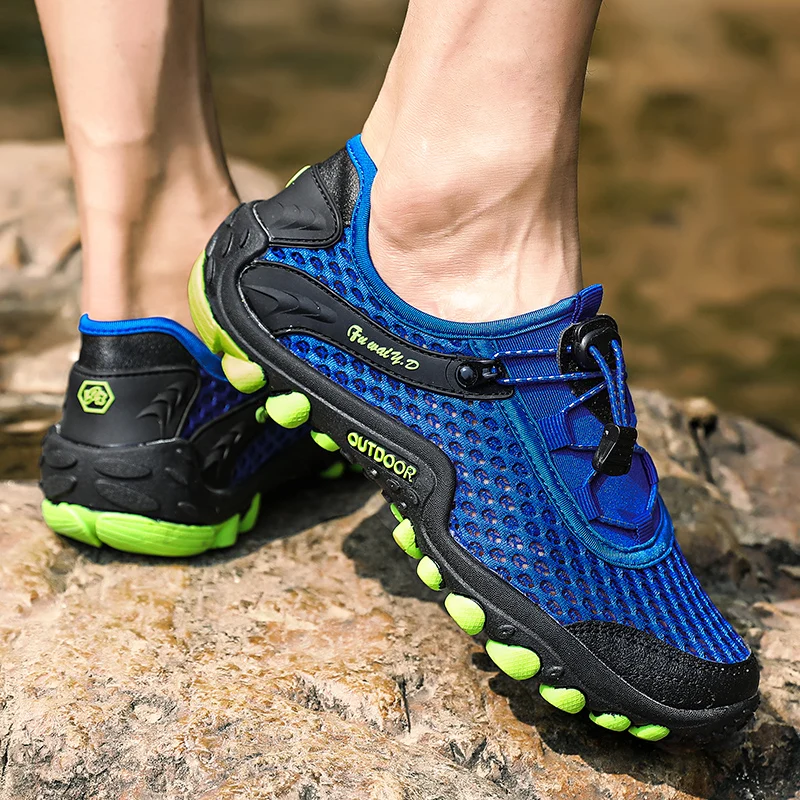  Aqua Shoes Ultra-light Quick-drying Beach Water River Walking 2019 Summer Men Mesh Breathable Flotillas Outdoor Hiking (58)