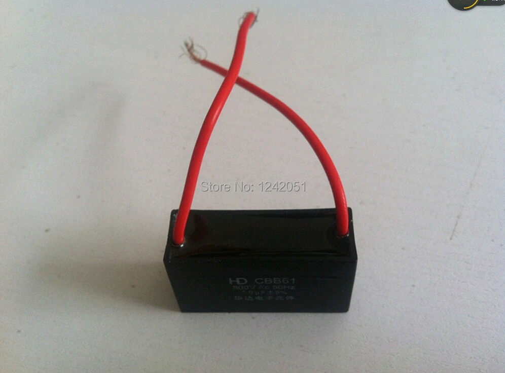 

10pcs Fan Capacitor Metallized Capacitor Start Capacitor CBB61 500VAC 2.0uF