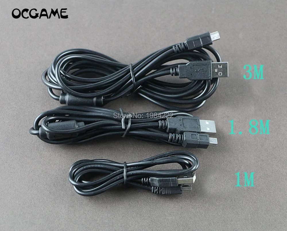 OCGAME 50 шт./лот 1 м 8 3 USB-кабель для зарядки шнур геймпад джойстик источник питания