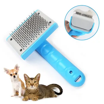 

Pet Gog Cat Brush Grooming Tools Pet Grooming Brush Comb Self Cleaning Shedding Removal Brush Trimming Pet Tool