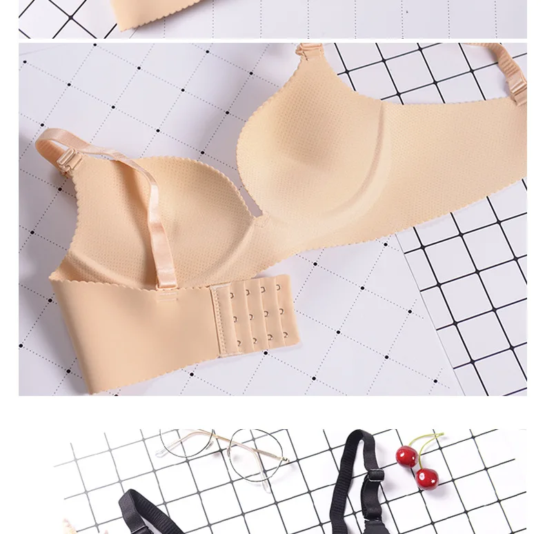 Сексуальный глубокий u-образный бюстгальтер для женщин пуш-ап белье бесшовный бюстгальтер без косточек без спинки с глубоким вырезом женское нижнее белье