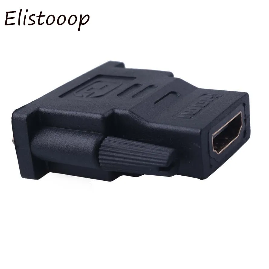 Elistooop DVI 24 + 1 штекер на HDMI гнездо конвертер позолоченный адаптер 1080P для HDTV LCD D|to