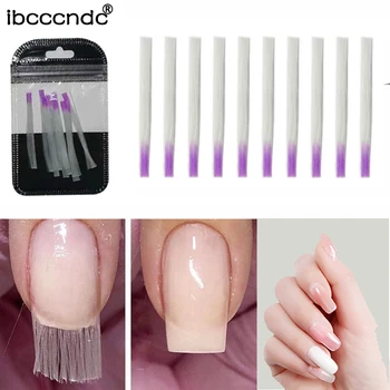 

Fiberglass for Nail Extension Nails Glass Fiber Extension Nail Form Acrylic Nail Tips 10pcs/pack