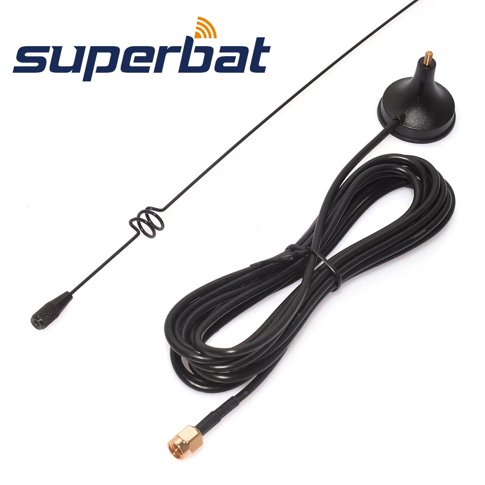 Superbat 136 174/400 490 МГц 3Dbi рация Автомобильная мини всасывающая антенна на крышу