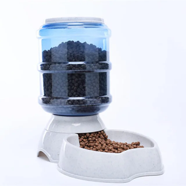 3.8L домашняя автоматическая кормушка для домашних животных питьевой фонтан для кошек собак Pet еда диспенсер воды для миски поставки товар для домашнего животного - Цвет: Apple Shape Feeder