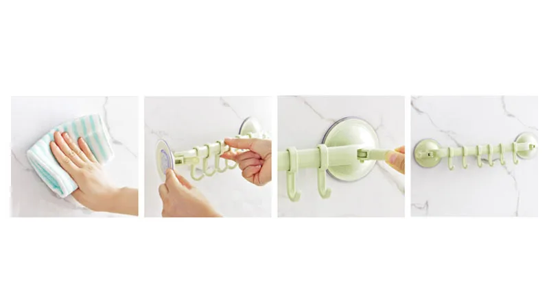 Новая простая мощная присоска крючки для ванной стены без следа крючок, Крючок Для Полотенец кухня ванная комната творческое, настенное крючок