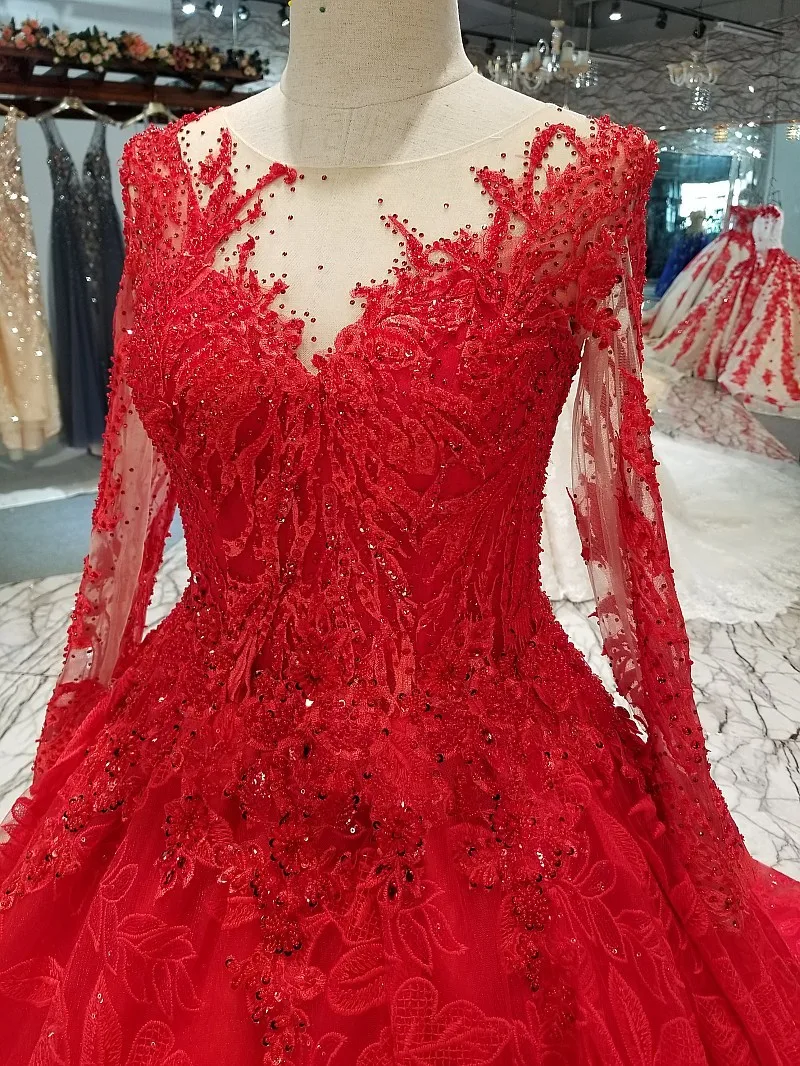 Красные вечерние платья бальное платье кружевное Пышное длинное официальное вечернее платье для выпускного вечера vestido de festa кружевные
