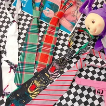 Крутая Девушка Ретро танцы, хип-хоп, женщины и мужчины Harajuku Досуг день корейский модный студенческий галстук