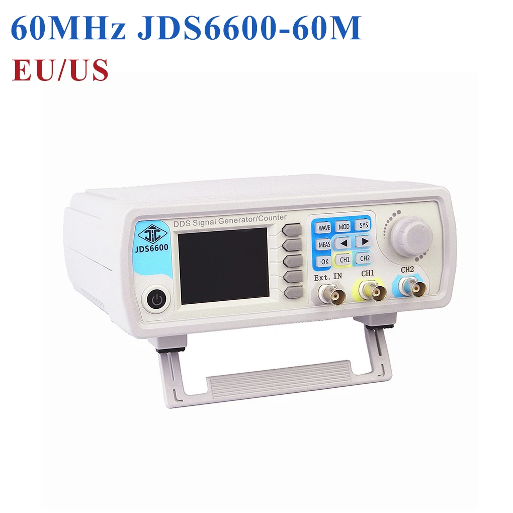 

60M 60MHZ Digital Control Dual-channel DDS Function Signal Generator frequency meter Arbitrary Waveform Pulse Signal Generator