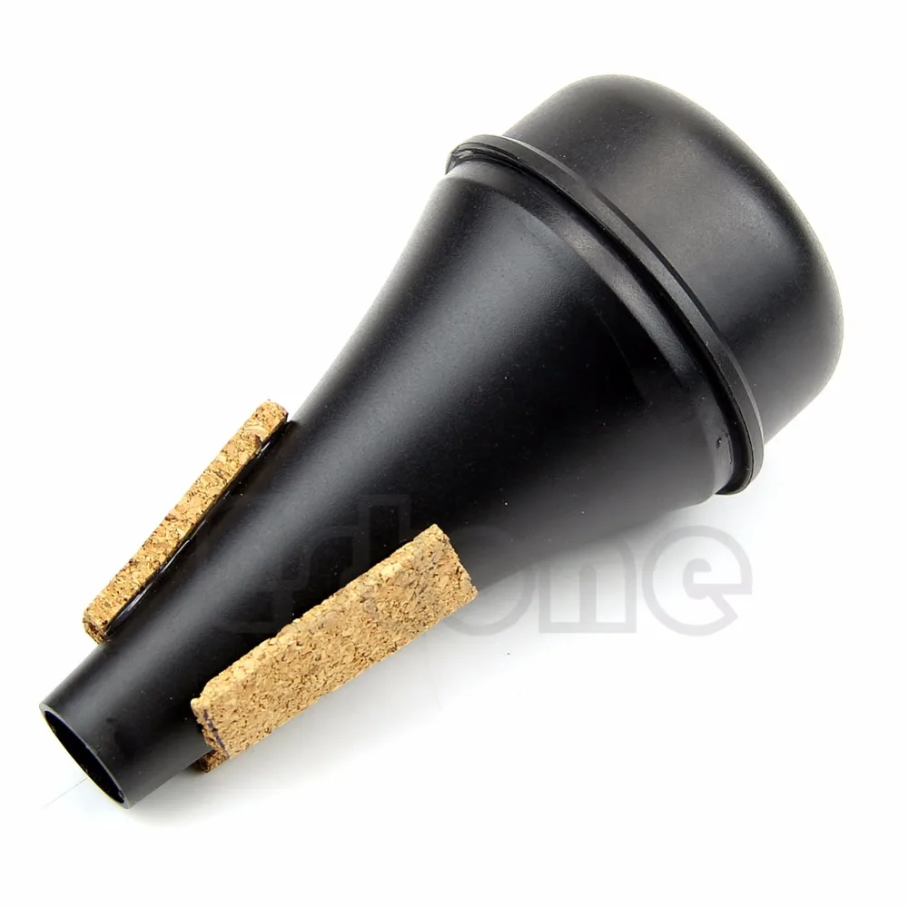 

New Black Trumpet Straight Practice Cup Musical Accessory Mute Lightweight