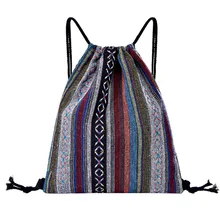 2019 New Drawstring printing Backpack Fitness Bag Women Sports Bundle Pocket Beach Bag Borsa da donna con coulisse