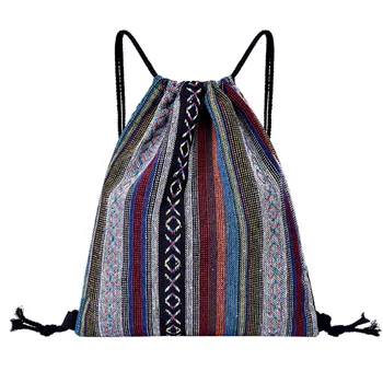 

2019 New Drawstring printing Backpack Fitness Bag Women Sports Bundle Pocket Beach Bag Borsa da donna con coulisse