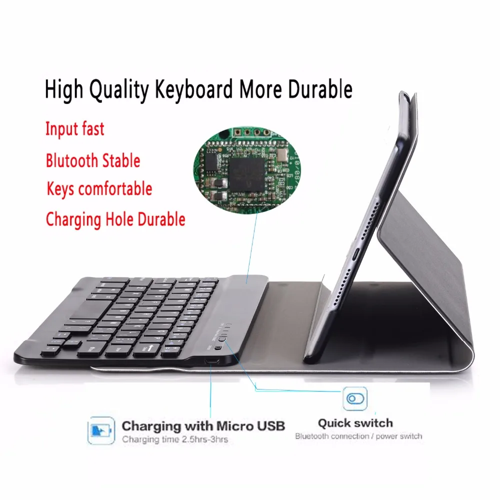 Отсоедините чехол с клавиатурой Bluetooth для Apple iPad Mini 5 2019 Mini5 4 Mini4 7 9 клавиатура