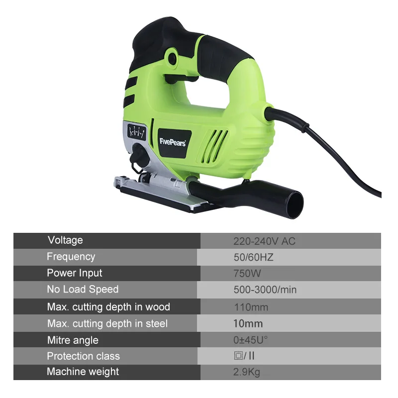 FIVEPEARS Electric Jig Saw Curve Saw 750W 220V Electric Cutting Machine Woodworking Tools Chainsaw With EU plug FIVEPEARS Electric Jig Saw Curve Saw 750W 220V Electric Cutting Machine Woodworking Tools Chainsaw With EU plug
