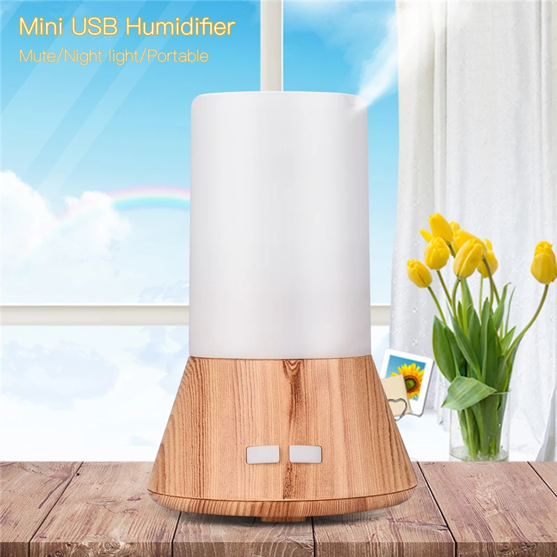 

Mist Humidifier 125ml Arom Diffuser Essential Oil Cool with 7 Color Change LED Lights for Home Office Travel Air Humidifier