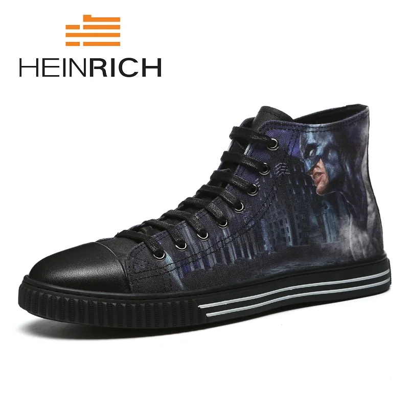 

HEINRICH Spring/Autumn New Mens Casual Shoes Comfortable And Light Men Shoes Street Style High Top Sneakers Herren Schuhe