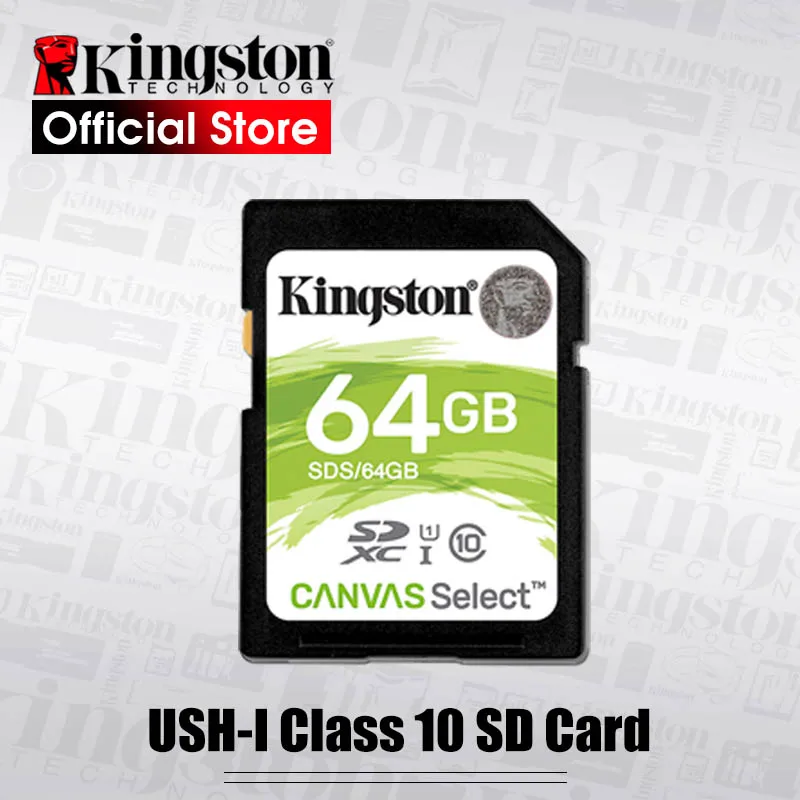 Kingston Sd Card 128gb 64gb 32gb 16gb Memory Card Class10 Uhs I Hd