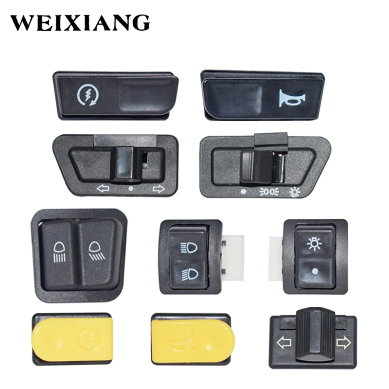 

5 X Motorcycle Switches Button Healight Fog Light Horn Turn Signal Blinker High Low Beam Electric Start Kill Buttons For Honda