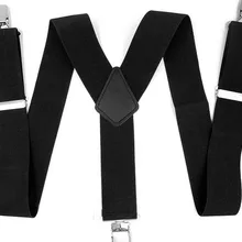 100 шт/партия новые модные мягкие мужские прочные регулируемые 50 мм широкий брючный подтяжки Эластичные подтяжки