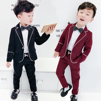 

2-8 age new 2018 spring boys clothing set for wedding birthday boys clothes sets 2pcs fashion style kids clothing spring set boy