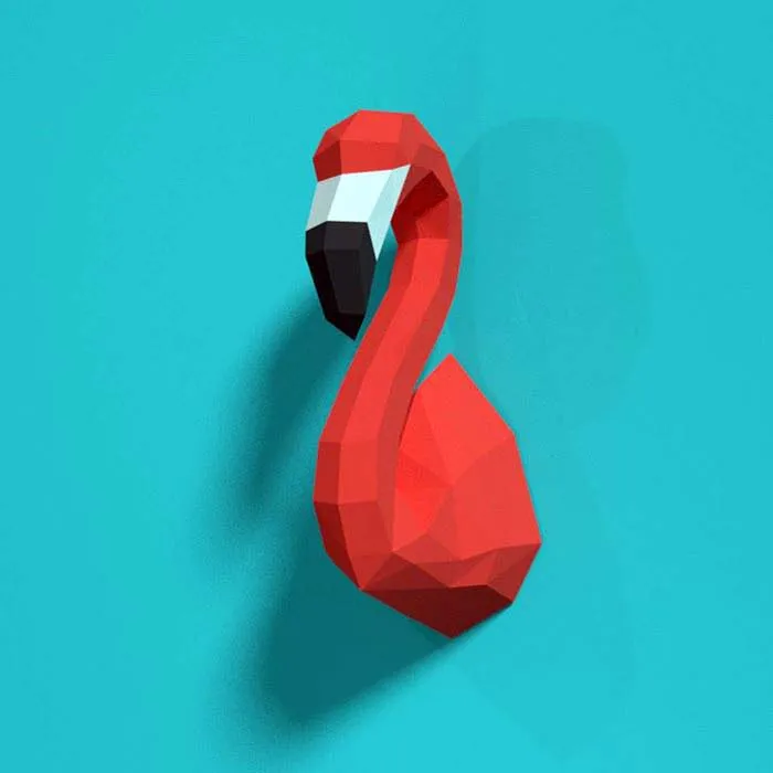 3D бумажная модель Фламинго бумага ремесло Домашний Декор Украшение стены Пазлы образовательные детские игрушки «сделай сам» подарок на день рождения#624