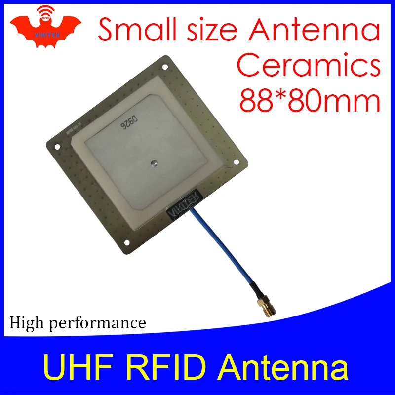 UHF RFID маленькая панельная антенна Vikitek VA62 высокая производительность 915 МГц средний диапазон 920-925 М производитель керамики антенна