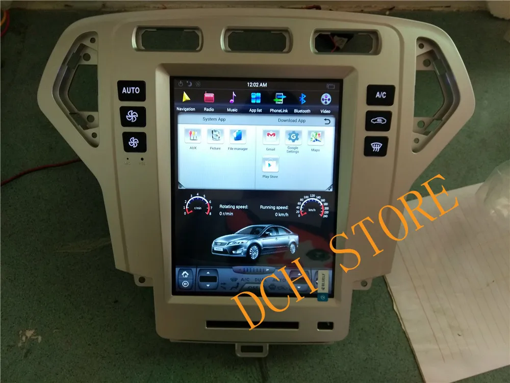 10,4 ''Tesla стиль Android 8,1 автомобильный DVD gps плеер для Ford Mondeo fusion 2007 2008 2009 2010 2011 2012 2013 PX6 CARPLAY