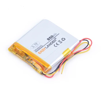 

504045 3.7V 850mAh Rechargeable li-Polymer Li-ion Battery For Mp4 MP3 PAD DVD DIY bluetooth Explay ND57 DVR-navigator 5*40*45mm