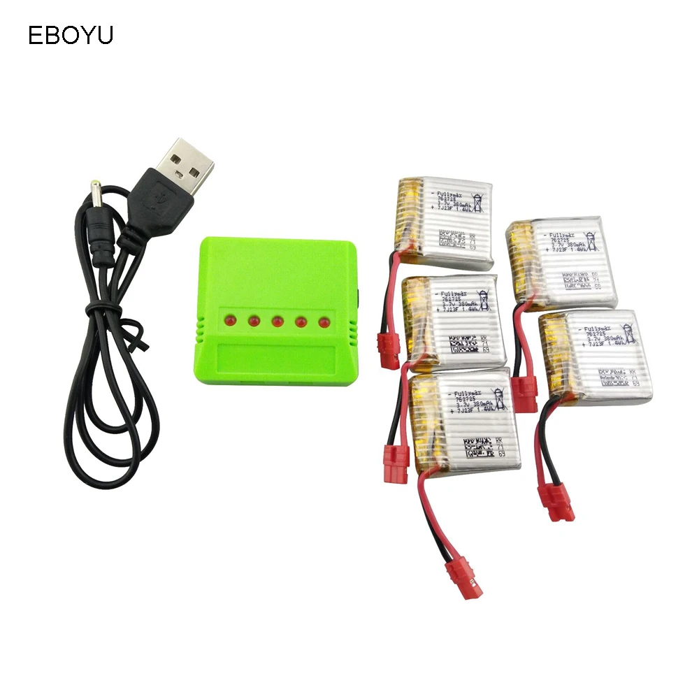 EBOYU RC Квадрокоптер Дрон 5-портовый баланс зарядное устройство для Syma X26 X21 X21W с 3 7 V