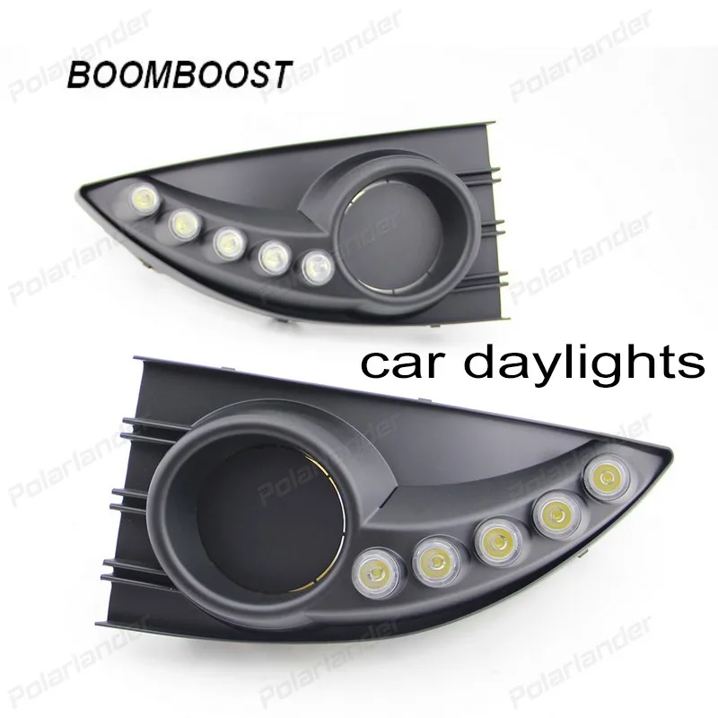 

BOOMBOOST Daytime Running Lights LED DRL for R/enault F/luence 2011-2012 White DRL Fog Cover lights