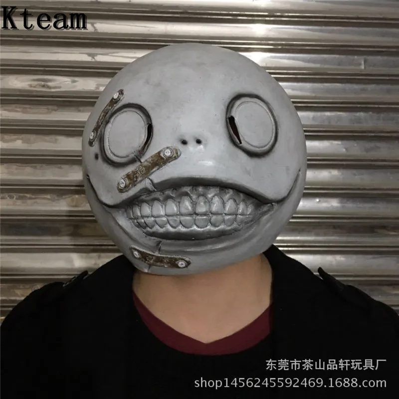 2019 игровой НИР: автоматы маска "Эмиль" Косплэй ужас анфас Глава латексная маска какой ужас маски реквизит вечерние Хэллоуин для реквизит