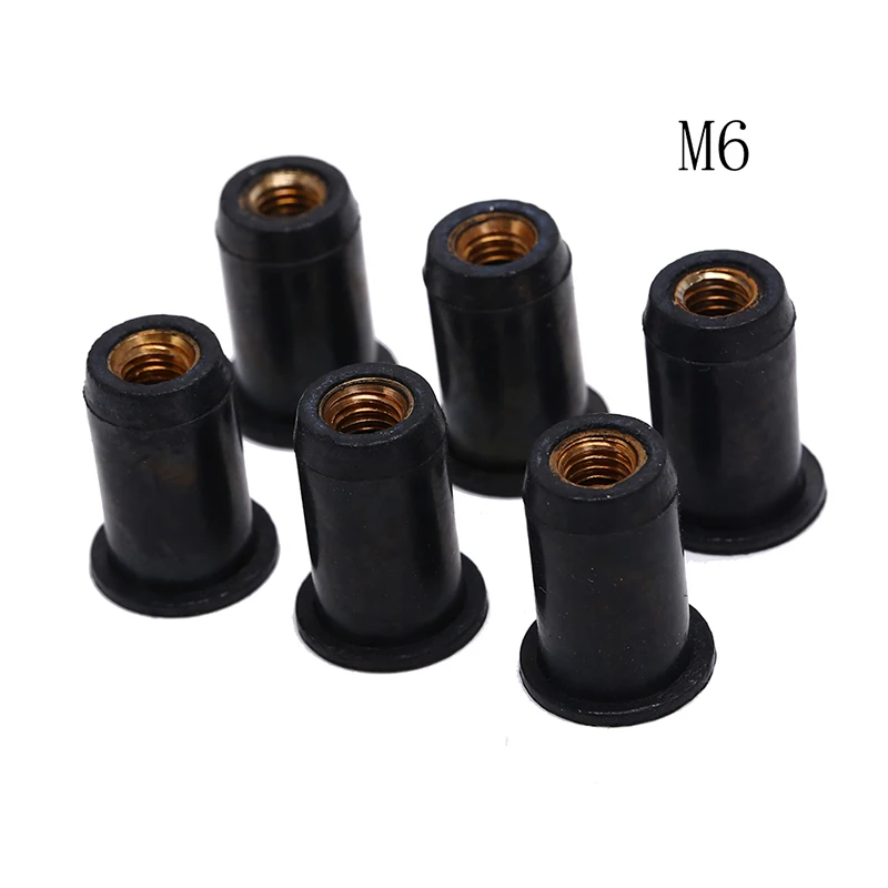 

Blind Fastener Rivet Fishing Kayak Accessories Jack Nuts Windscreen Well nuts M6 Rubber Well Nuts Kayak Accessories